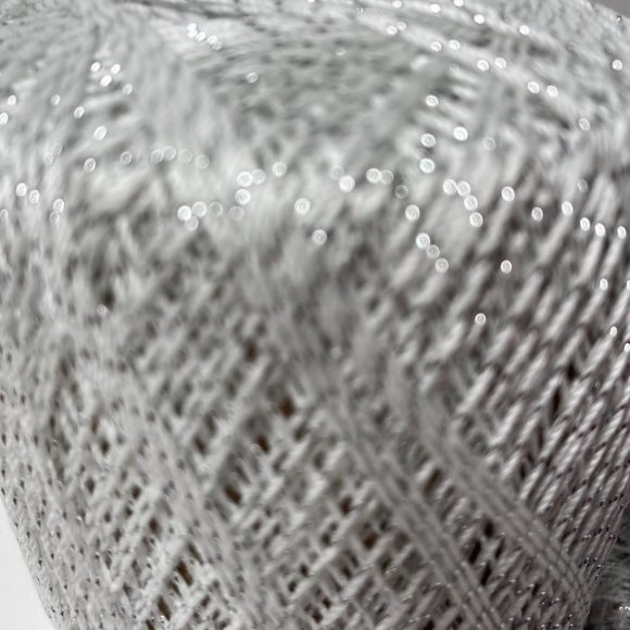 10 Aunt Lydia Metallic Crochet Thread White Silver - Picture 3 of 10